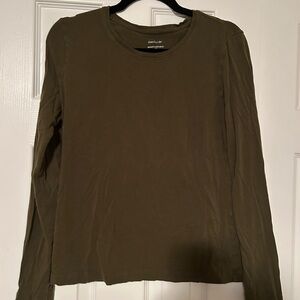 Banana Republic Green Long Sleeve Tee